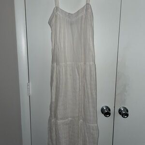 Knox Rose White Tiered Maxi Sundress